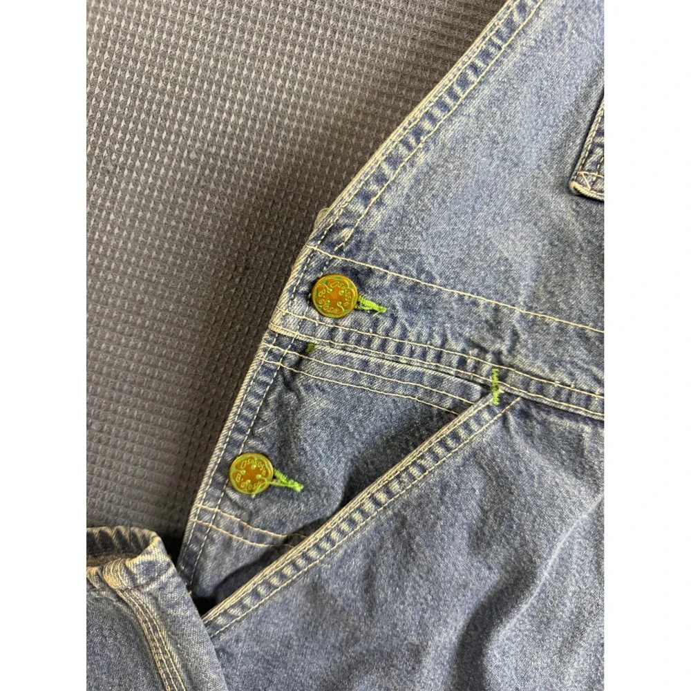 Vintage OshKosh Bgosh Vestbak Denim Overalls Mens 38x29 Made in USA Blue